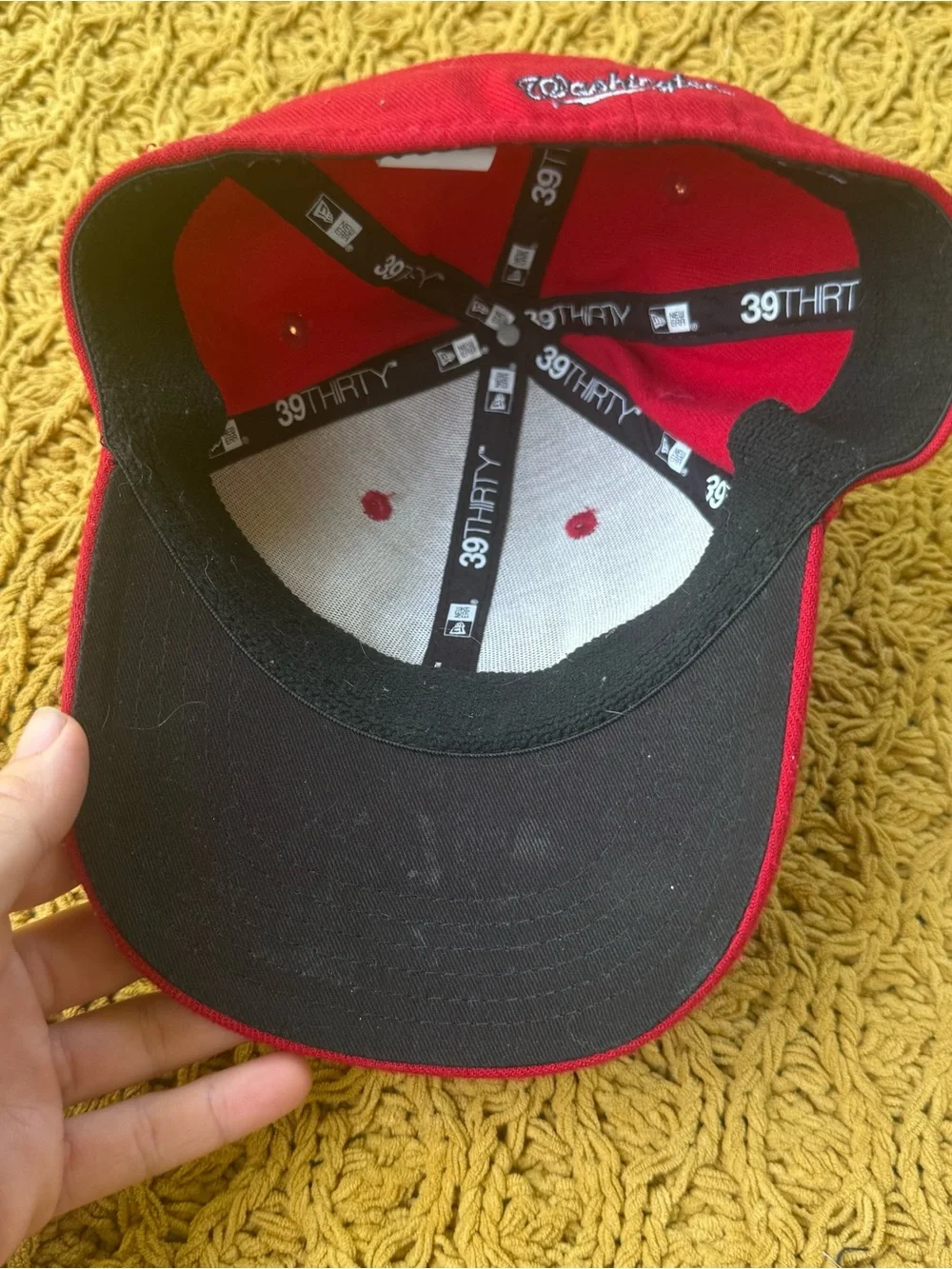 Washington Nationals Youth Boys Fitted Cap Hat One Size Red New Era Baseball MLB